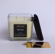 Load image into Gallery viewer, MJ 2-Wick Square - Amber Nior