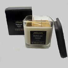 Load image into Gallery viewer, MJ 2-Wick Square - Bamboo & Coconut