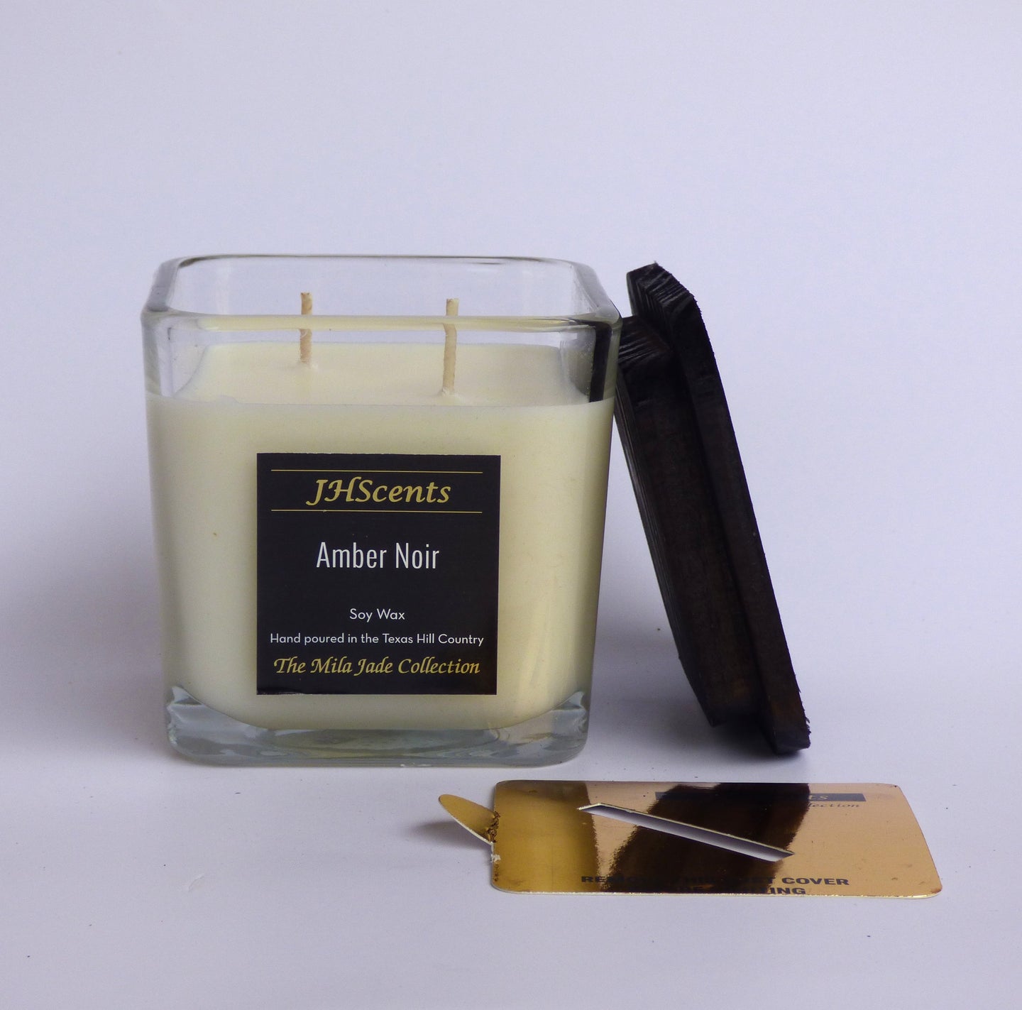 MJ 2-Wick Square - Amber Nior