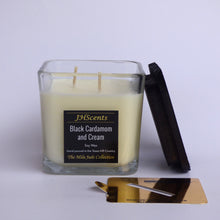 Load image into Gallery viewer, MJ 2-Wick Square - Black Cardamom &amp; Cream
